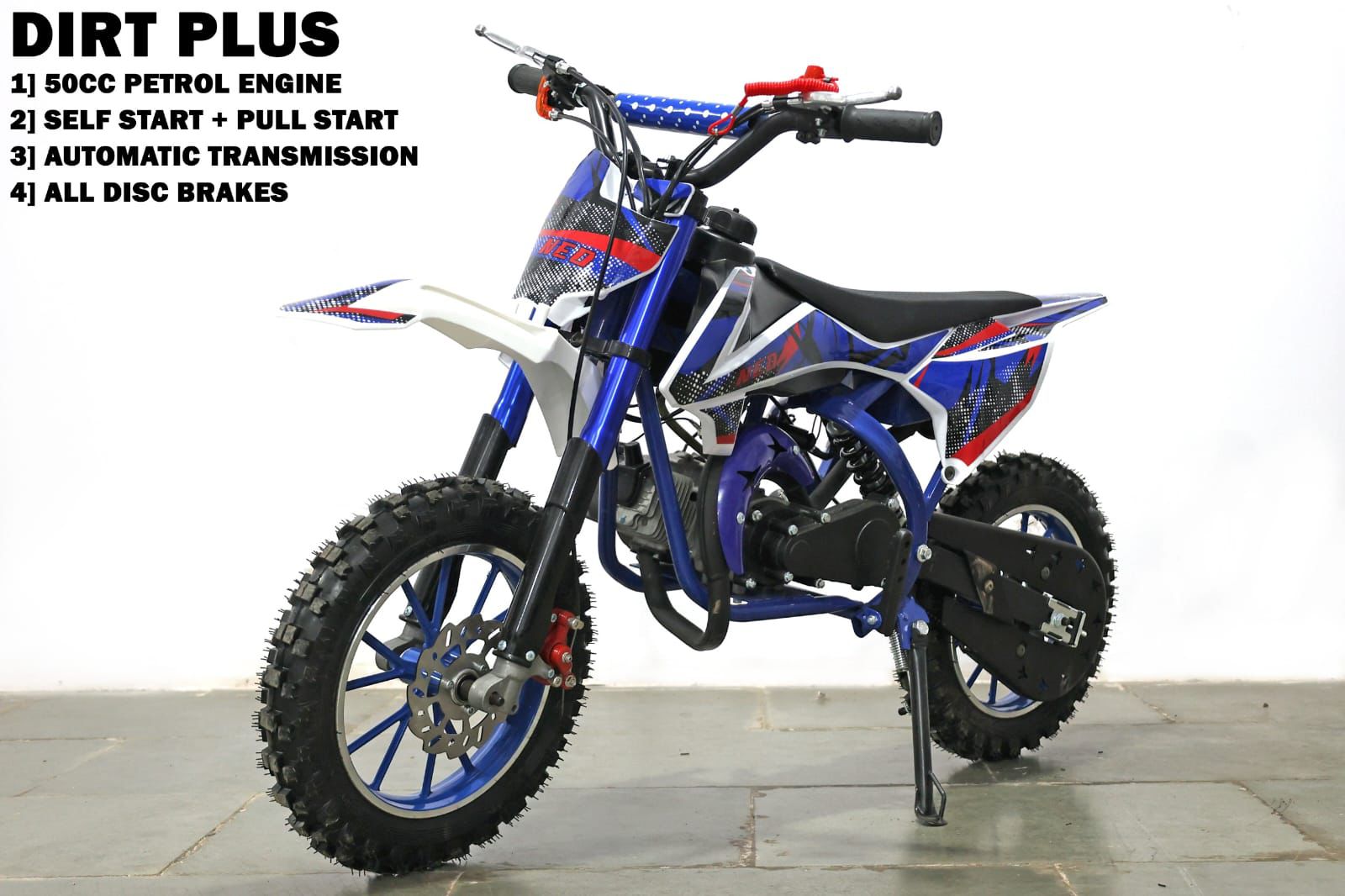 Dirt Plus 50cc Pull Start System